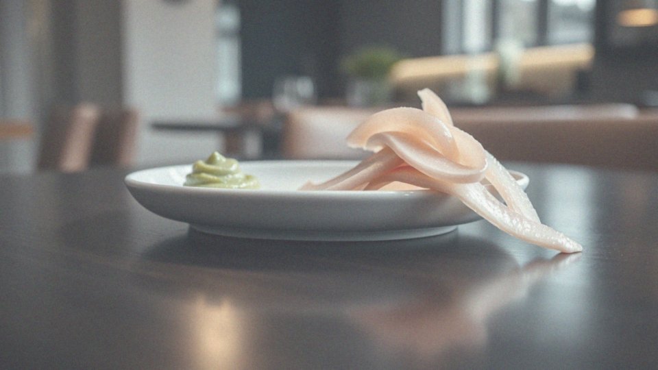 Jakie cechy posiada wasabi i imbir w kontekście sushi?
