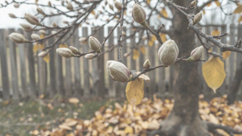Czy odmiany magnolii różnią się pod względem zawiązywania pąków jesienią?