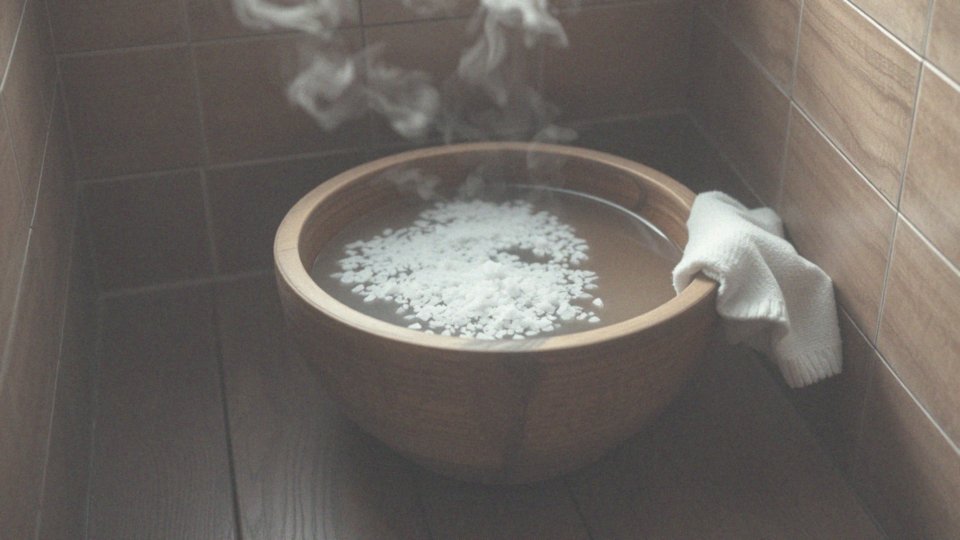 Jak długo należy moczyć nogi w gorącej wodzie z solą?